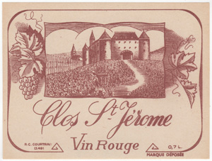 Clos St. Jerome
Vin Rouge